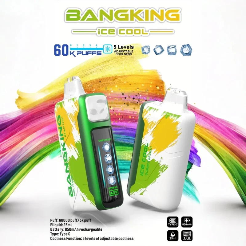 一次性電子煙｜Bang King Ice Cool 60000 夏日飛濺口味