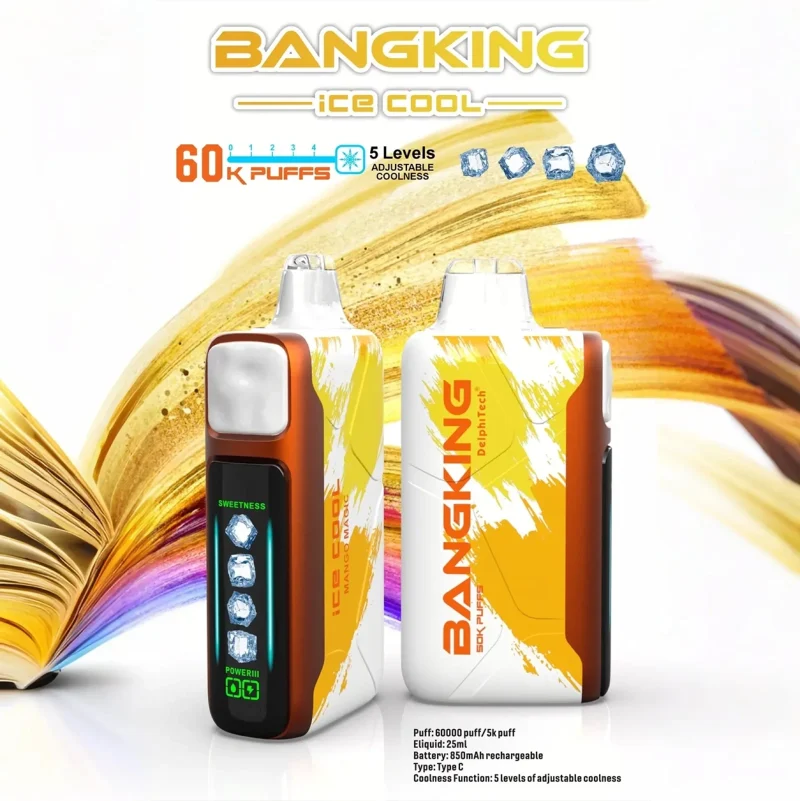 一次性電子煙｜Bang King Ice Cool 60000 芒果魔法口味