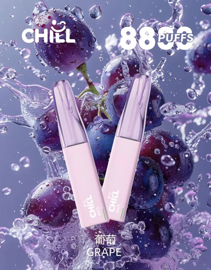 一次性電子煙｜CHILL 鴨嘴獸｜8800口 葡萄口味