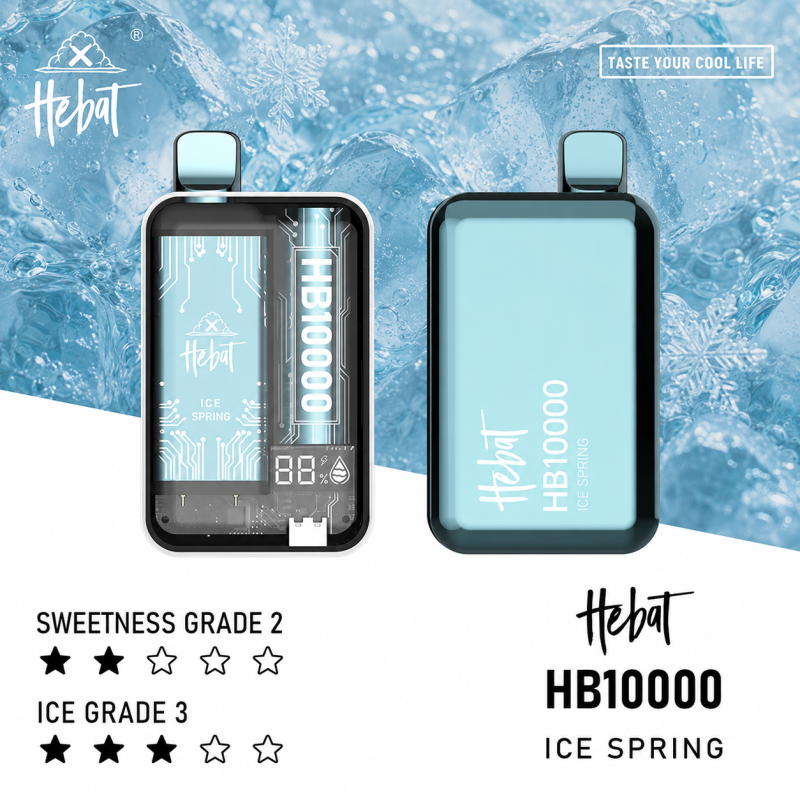 一次性電子煙｜HEBAT 喜貝 10000口 冰泉口味