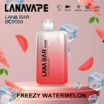 一次性電子煙｜LANA BC 6000口 西瓜口味