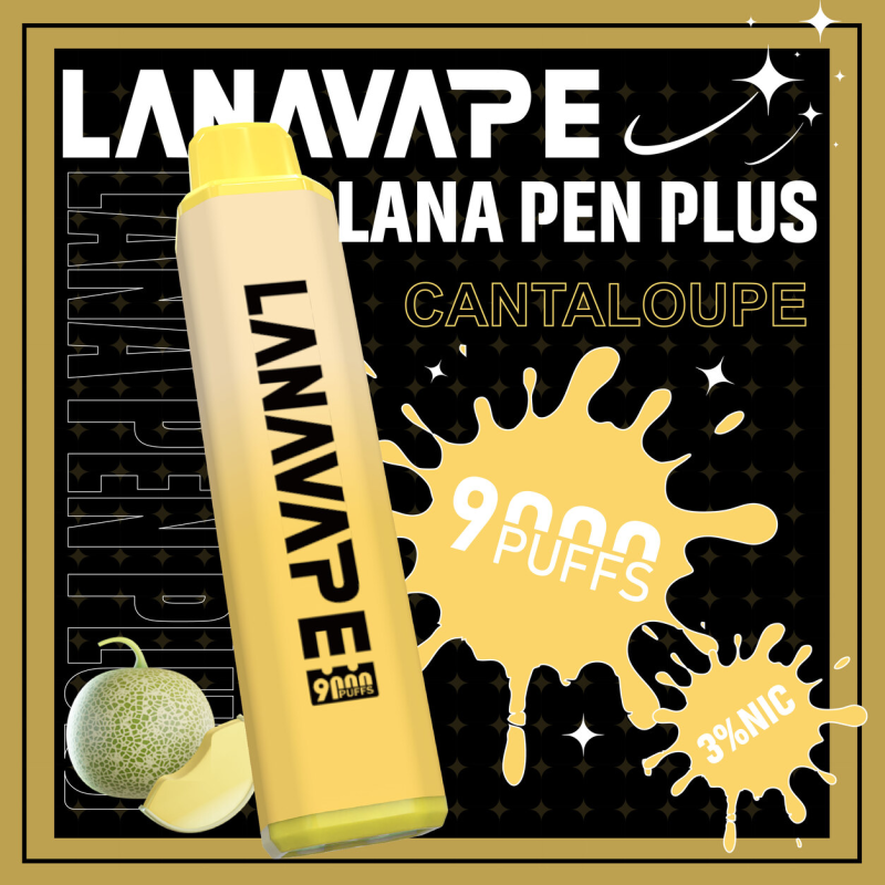 一次性電子煙｜LANA PEN PLUS 9000口 哈密瓜