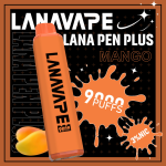 一次性電子煙｜LANA PEN PLUS 9000口 芒果