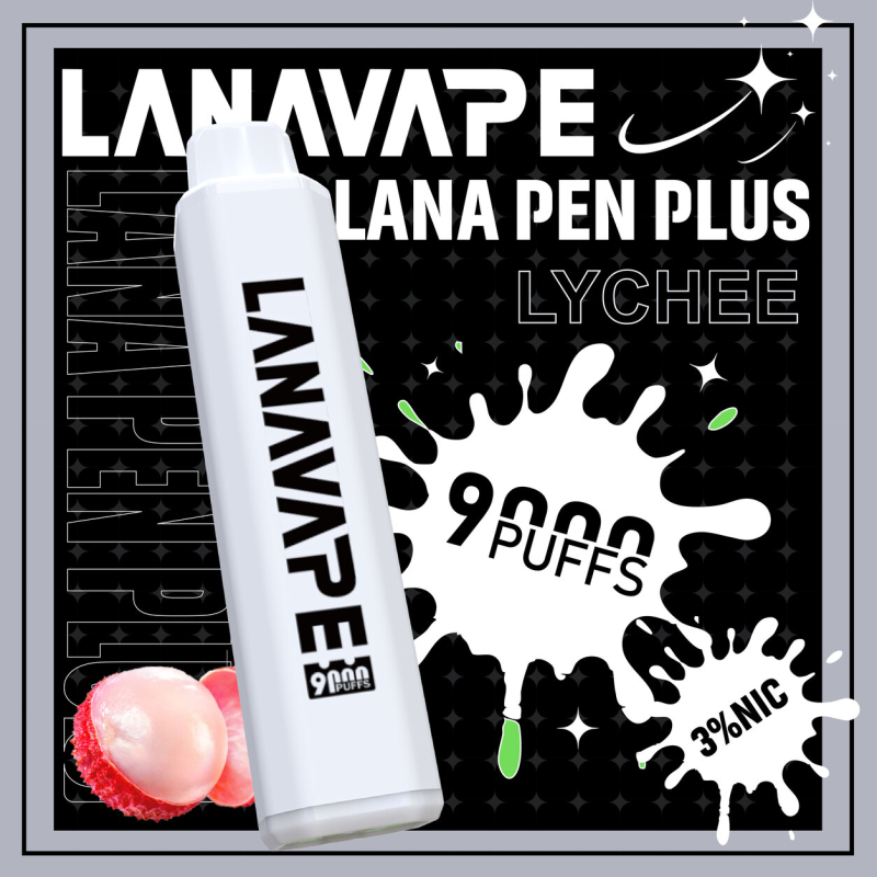 一次性電子煙｜LANA PEN PLUS 9000口 荔枝