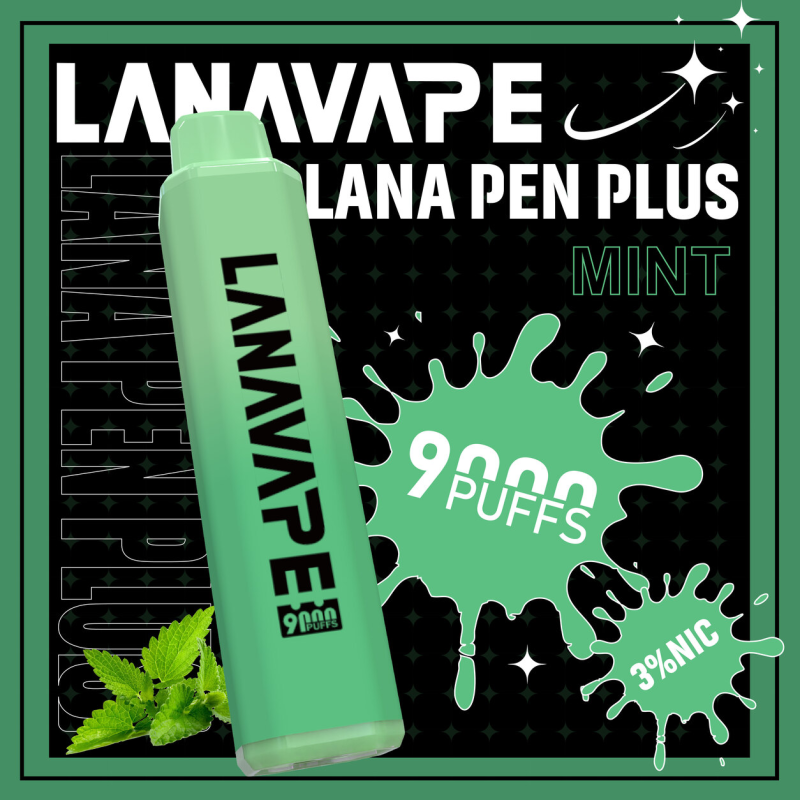 一次性電子煙｜LANA PEN PLUS 9000口 薄荷