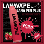 一次性電子煙｜LANA PEN PLUS 9000口 覆盆子