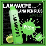 一次性電子煙｜LANA PEN PLUS 9000口 青蘋果