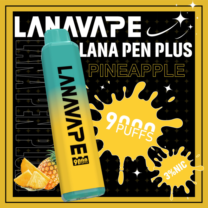 一次性電子煙｜LANA PEN PLUS 9000口 鳳梨