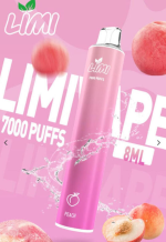 一次性電子煙｜LIMI 辣妹 7000口 冰心蜜桃口味
