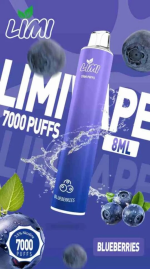 一次性電子煙｜LIMI 辣妹 7000口 凍感藍莓口味