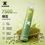 一次性電子煙｜XiaoKe 梟客 7500口 綠豆口味