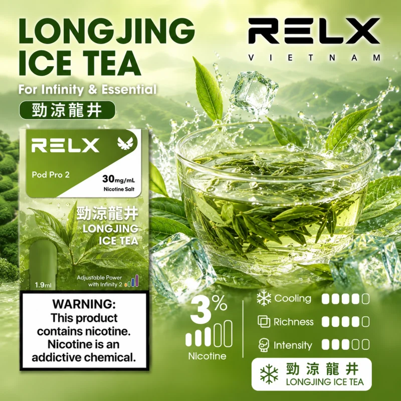 替換式煙彈｜RELX Infinity 2 煙彈 勁涼龍井