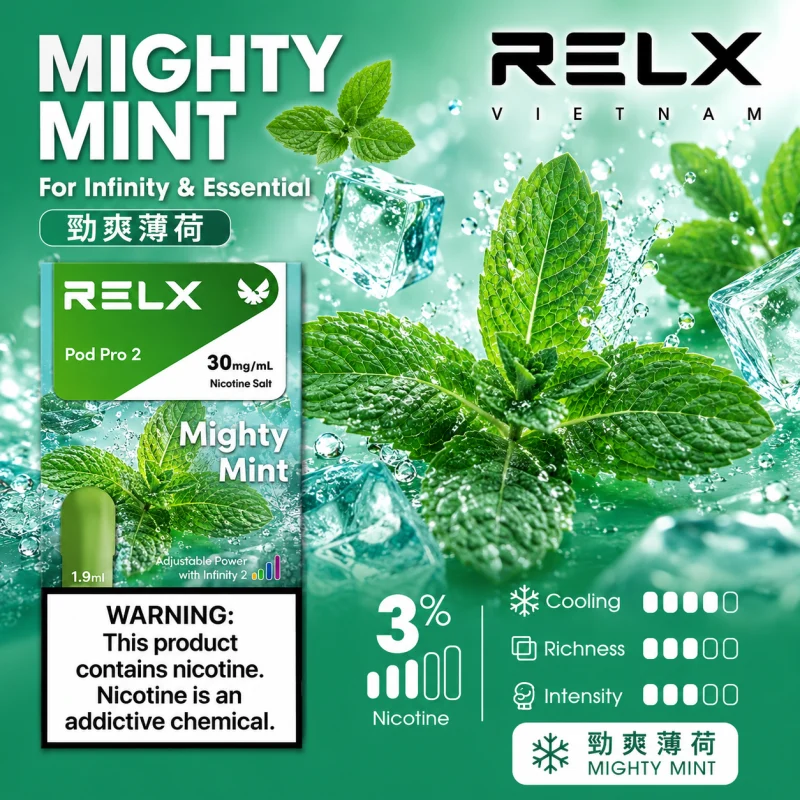 替換式煙彈｜RELX Infinity 2 煙彈 勁爽薄荷