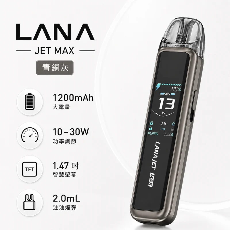 注油式主機｜LANA JET MAX 注油套裝 青銅灰