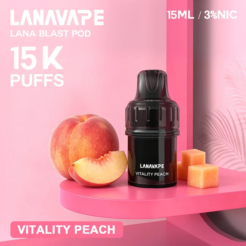 一次性電子煙｜LANA 15000口 水蜜桃