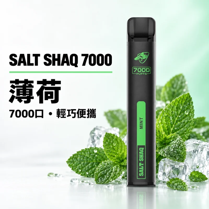 一次性電子煙｜SHAQ 7000口 薄荷